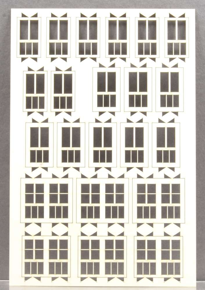 Die Modellbahnwerkstatt 6433 - H0 - Fenstersatz, weiß - Set 3